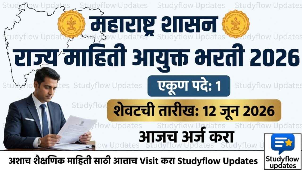 Information Commissioner Recruitment 2026 : महाराष्ट्र राज्य माहिती आयुक्त भरती 2026: सामान्य प्रशासन विभागाची नवीन जाहिरात प्रसिद्ध!