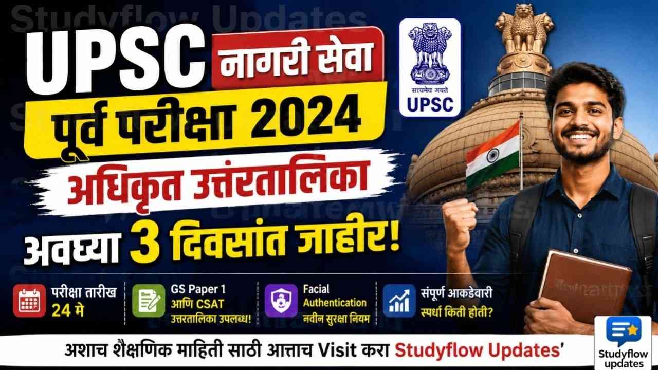 UPSC CSAT Answer Key 2024 : नागरी सेवा पूर्व परीक्षा 2024 : अधिकृत उत्तरतालिका अवघ्या 3 दिवसांत जाहीर!