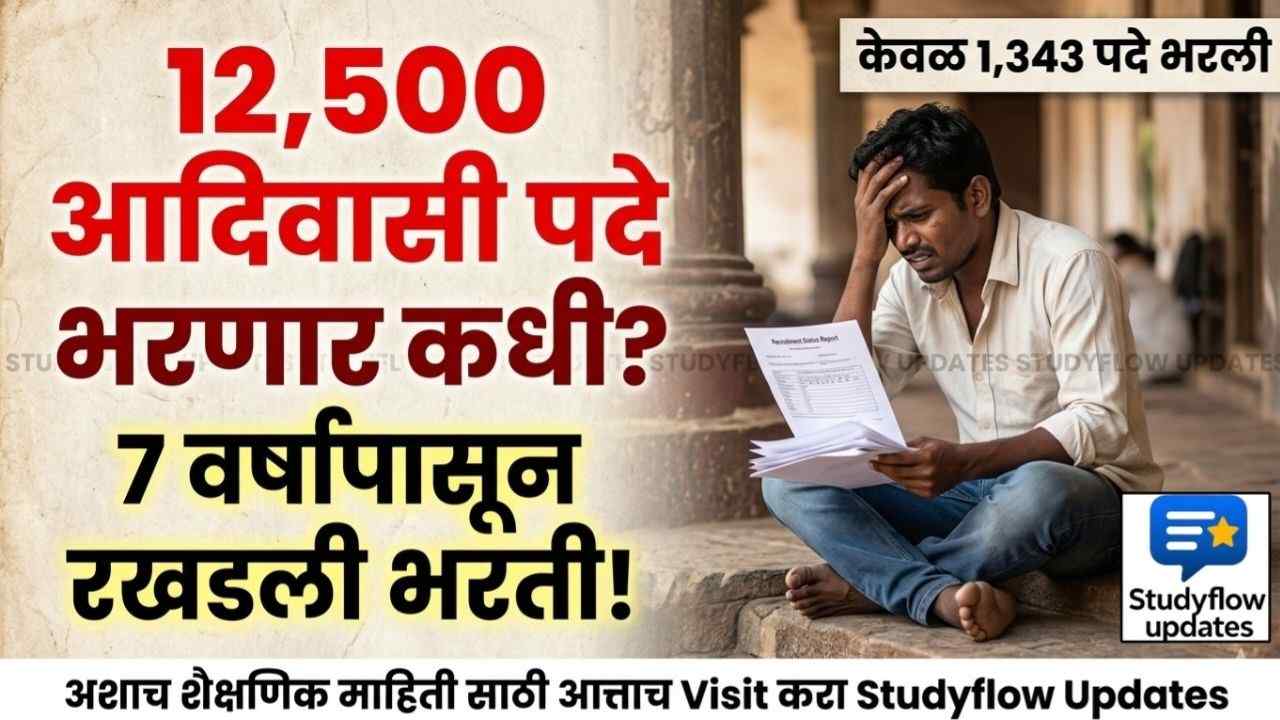 Adivasi Special Recruitment 2026 : आदिवासी समाज विशेष पदभरती: 12500 पदे भरणार कधी? 7 वर्षांपासून विद्यार्थ्यांची प्रतीक्षा कायम